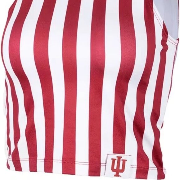 ZooZatz Indiana Hoosiers Women's Crimson Cropped First Down Tank Top SZ Small - Picture 3 of 5